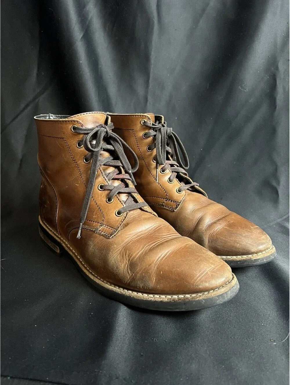 Thursday Boot Co President Men’s 10.5 Brown Lace Up Leather Boots Plain Toe